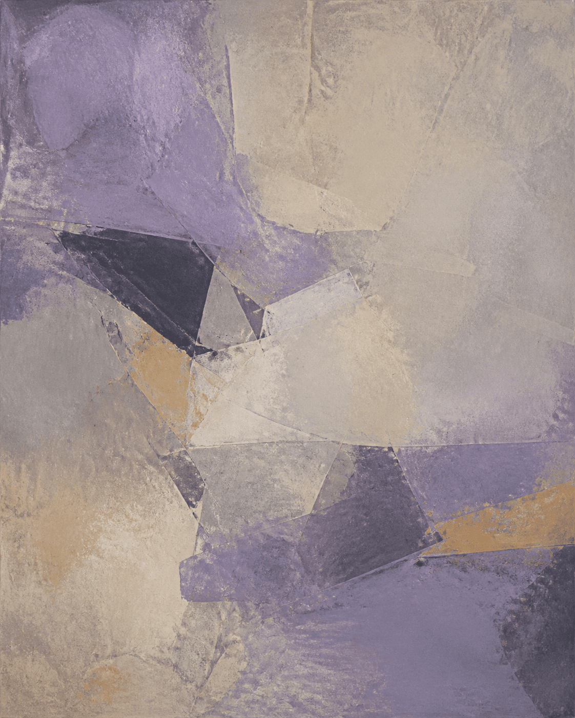 Abstract artwork titled Violet Weather