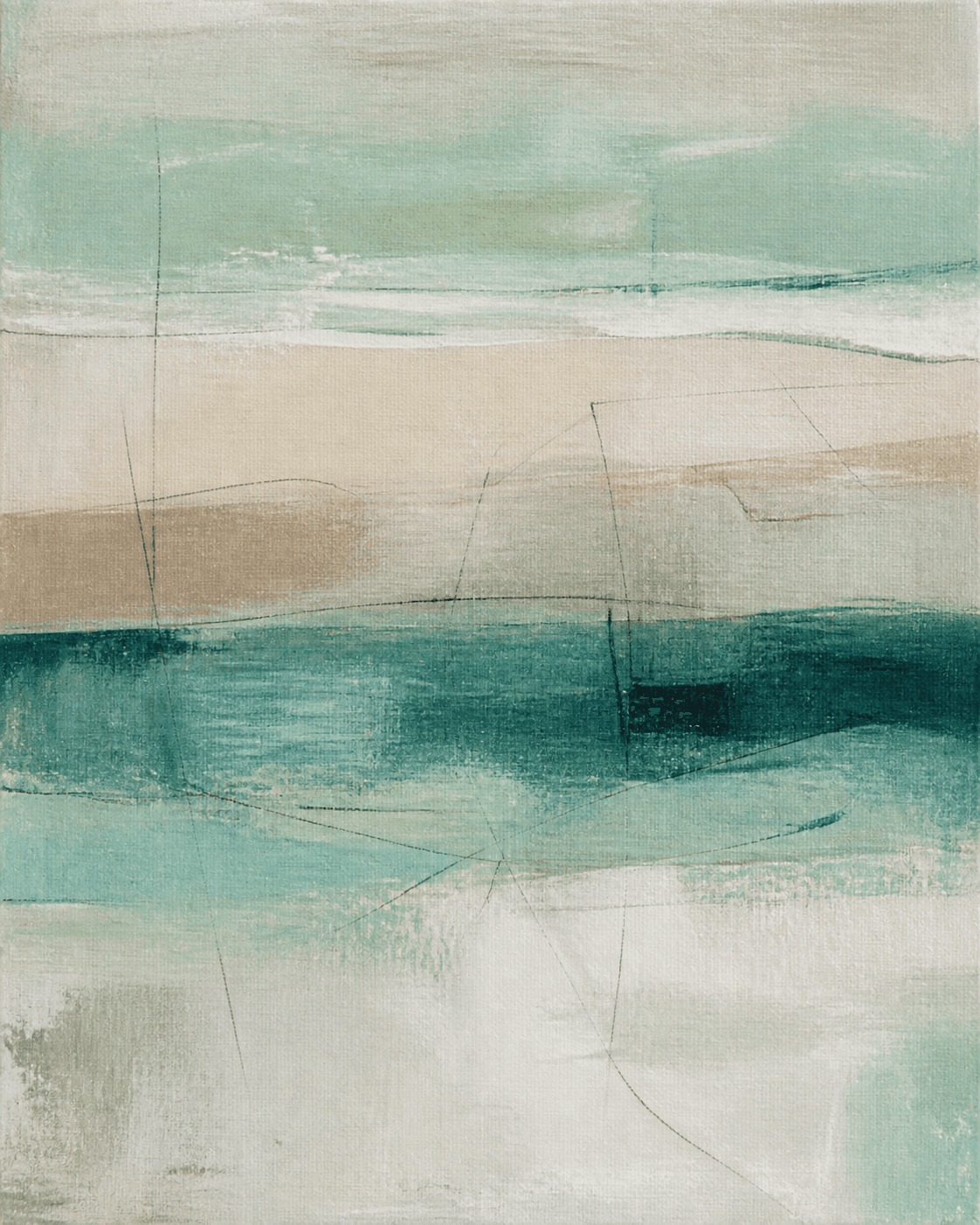 Abstract artwork titled Tidal Memory